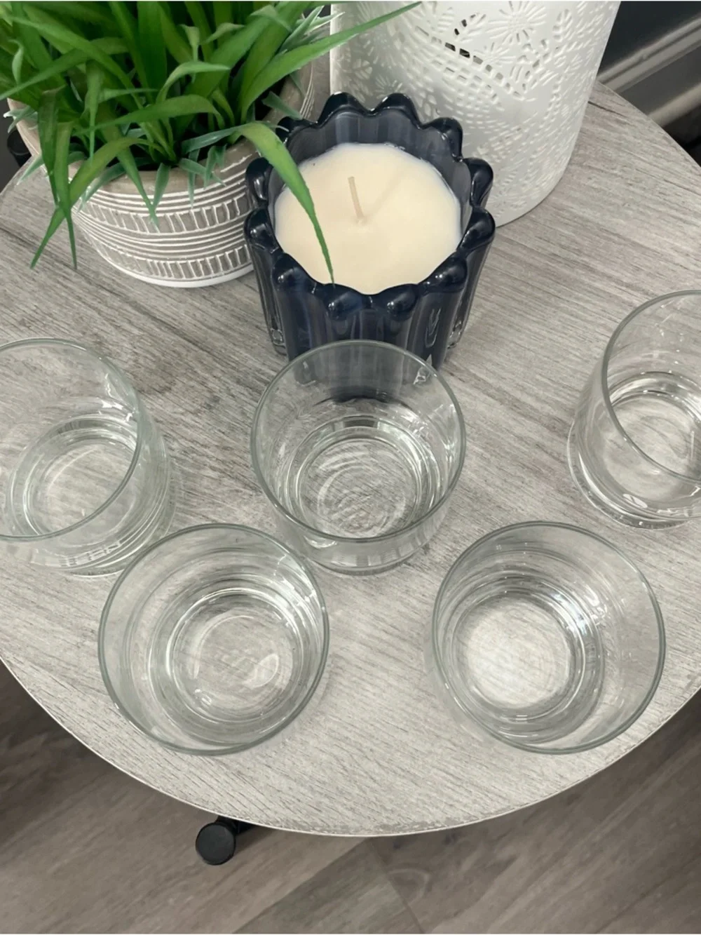 Vintage Eastern Airlines Footed Rocks Set of 5 Glasses Whiskey Lowball Retro Bar